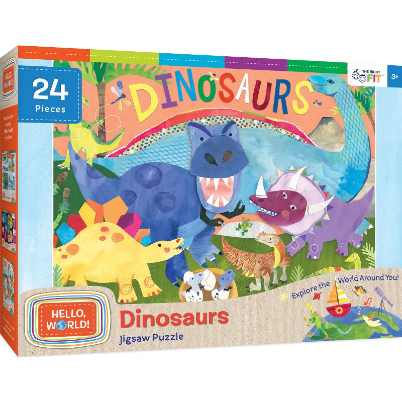 MasterPieces Kids and Family Jigsaw Puzzle - Dinosaurs Right Fit 24, Pieces, 2 of 6