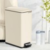 Slim Trash Can, 12.7-Gal (48 L) Garbage Can for Narrow Spaces with Soft-Close Lid, Stainless Steel, 15 Trash Bags Included - 3 of 3