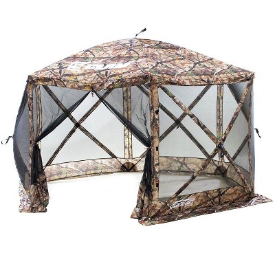Quick-Set Escape Pop Up Camping Outdoor Gazebo Canopy Screen Shelter, Camo