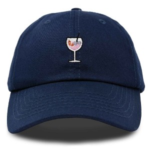 Dalix Spritz Cocktail Embroidered Cap Cotton Baseball Cute Cool Dad Hat Womens - 1 of 4