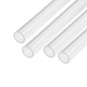 Unique Bargains Lamp Lantern Water Cooling System Acrylic Round Pipes Clear 4 Pcs 6" - 1 of 4