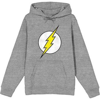 The Flash Thunderbolt Logo Adult Long Sleeve Hoodie