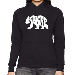 LA Pop Art Explore - Women's Word Art Hooded Sweatshirt - 1 of 4
