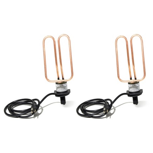Farm Innovators Uph-15 Outdoor Universal Livestock Water Tank Heater Copper  Element 1500 Watt Drain Plug De-icer, Fits All Tanks (2 Pack) : Target