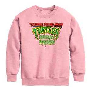 Boys' - Teenage Mutant Ninja Turtles - Movie Logo Graphic Long Sleeve Fleece Sweatshirt - 1 of 4