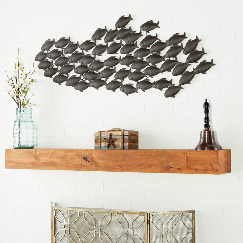 Coastal Metal Fish Wall Decor Dark Brown - Olivia &#38; May, 3 of 20