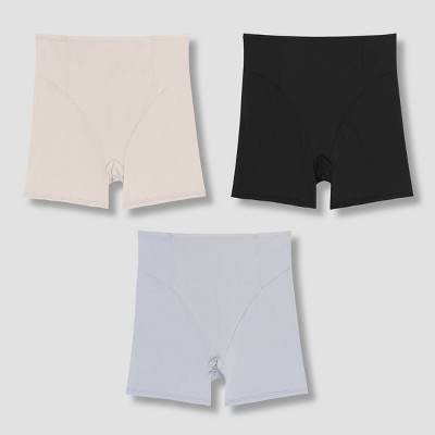 hanes premium women's 4pk comfortsoft waistband with cotton long leg boxer briefs