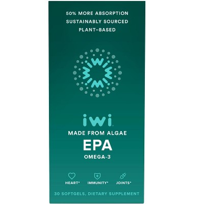 iwi EPA - Vegan Algae Omega 3 - 30 Day Supply