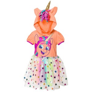 My Little Pony Rainbow Dash Sunny Starscout Girls Cosplay Tulle Dress Toddler - 1 of 4