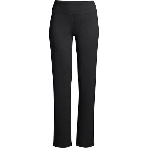 Lands' End Women's Plus Size Active Yoga Pants - 1x - Black : Target