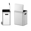 （20L/18L/15L）*2 Stainless Steel Dual Step-on Trash Can Recycling Bin with Soft-Close Lids & Removable Plastic Inner Buckets for Kitchen, Home, Office - 4 of 4