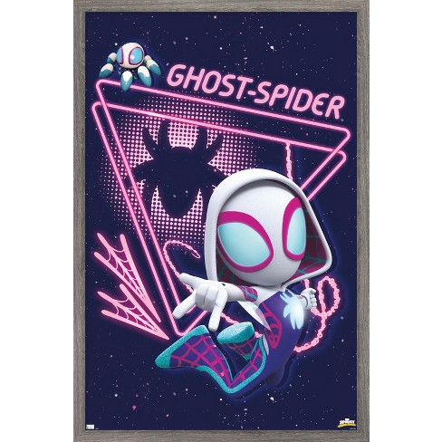 Trends International Marvel Spidey And His Amazing Friends - Ghost Spider  Framed Wall Poster Prints : Target