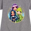 Girls' - Rainbow High - Violet Skyler Jade Graphic Short Sleeve Fleece Dress - 2 of 4