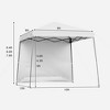 Costway 10ft X 10ft Pop Up Tent Slant Leg Canopy W/ Roll-up Side Wall - 3 of 4