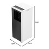 8,000 BTU Portable AC - 3-in-1 Cool/Dehumidify/Fan for 300SqFt, Remote, 24H Timer & Sleep Mode - 2 of 4