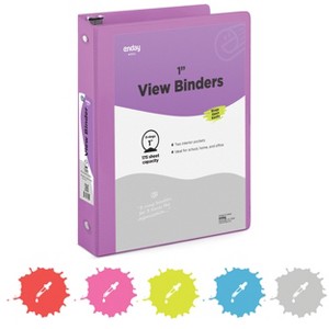 Enday 3-Ring View Binder With 2-Pockets - 1 of 4