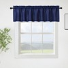 Waffle Weave Waterproof Small Curtain - Decorative Window Cover. Water-Resistant, Easy to Clean & Ideal for Kitchen, Bathroom, RV or Small Spaces - 3 of 4