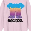 The Amazing World of Gumball Hector feet on cradle Pink Long Sleeve Adult Crew neck - 2 of 2