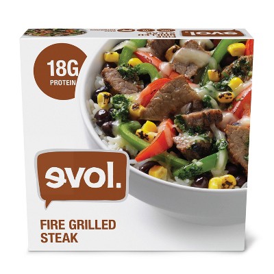 Evol Gluten Free Frozen Fire Grilled Steak Bowl - 9oz