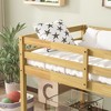 NicBex Non-Toxic Rubberwood Twin Size Loft Bed for Kids&Teens,Space-Saving Bed Platform with Guardrails,Strength Slats&Ladder,200lbs Max - 4 of 4