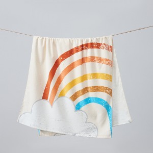 100% Cotton Printed Kids Beach Towel - Great Bay Home - 1 of 4