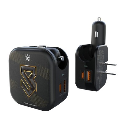 WWE SuperStars (M) Steel 18-Watt 2 in 1 USB A/C Charger