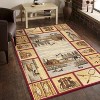 LunaLulinlk Nature's Nest Multi 5 ft. 3 in. x 7 ft. 3 in. Lodge Area Rug - 3 of 4