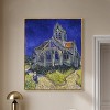Art Remedy Vincent van Gogh - The Church in Auvers Van Gogh Classic Fields and Floral Wall Art Framed - 2 of 4