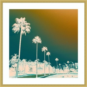 Amanti Art Hotel Drive  by J:L Design Wood Framed Wall Art Print - 1 of 4
