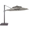 Sonkuki 11Ft LED Double Top Aluminum  LED Cantilever Patio Umbrella with Base for Patio Deck Garden - 2 of 4