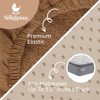 Muslin Crib Sheets 2 Pack – 52"x28" Cotton Fitted Sheets for Crib & Toddler Bed, Neutral Designs - 3 of 4
