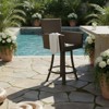 Universal 25 in Counter Height Swivel Bar Stools, Patio Furniture, 23 in L x 23 in W x 42 in H - 3 of 4