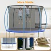 Trampoline  12FT with Enclosure & Ladder, ASTM Approved Heavy-Duty Outdoor - 4 of 4