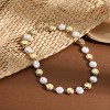 Gold Pearl Choker Necklace, Boho Beach Necklace with Charms, Waterproof Summer Jewelry for Women - 4 of 4