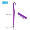 Unique Bargains Width Flat Neck Lanyards with Swivel Hook Clip for Name Tag Badges 5 Pcs - 2 of 4
