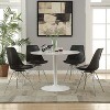 TiramisuBest CLEARWATER RECT SLD TOP Table with Dark Oak for Dining Tables - 3 of 4