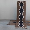 Storied Home Cotton and Wool Blend Rug with Pattern and Braided Tassels, Brown, Black, and Cream - 3 of 4