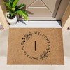 Personalization Mall Welcome Wreath Personalized 18x27 Synthetic Coir Doormat - 4 of 4