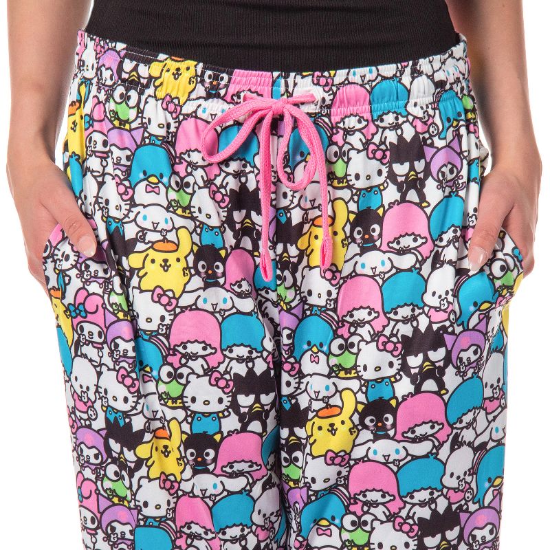 Hello Kitty And Friends Women's Chibi Character AOP Lounge Pajama Pants, 3 of 6