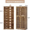 Tribesigns 70.86" Tall Shoe Storage Cabinet with Removable Shelves, 9-Tier 27-36 Pairs Shoe Organizer Rack for Entryway, Hallway, Closet - 3 of 4