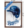 Trends International MLB Kansas City Royals - Drip Helmet 22 Framed Wall Poster Prints - 3 of 4