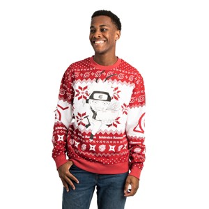 Naruto Ichiraku Ramen on Red Crew Neck Sweatshirt - 1 of 4