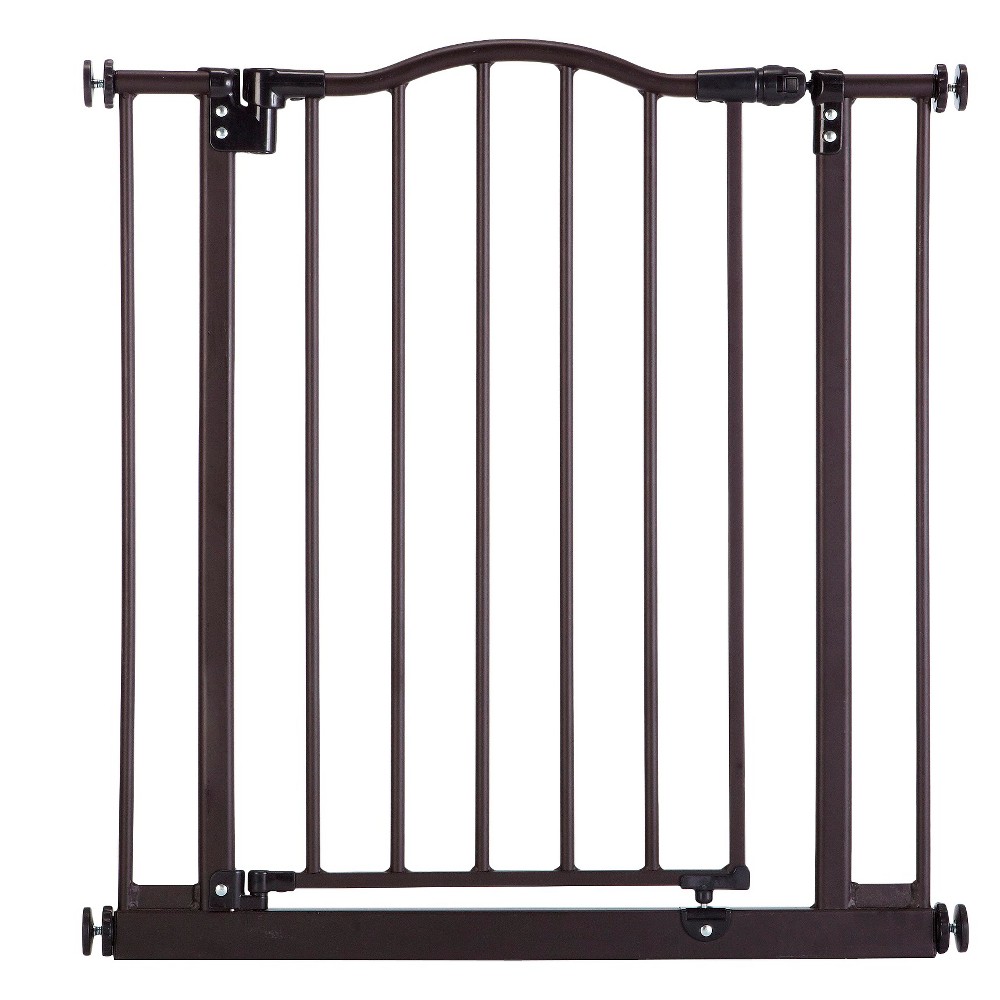 North States MyPet Wide Windsor Arch Pressure Mount Dog Gate  28.25 -38.25  Wide  Matte Bronze