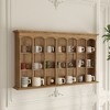 FUFU&GAGA Classic Wooden Wall - Mounted Shelf Mug Rack - Multi - Compartment Display Shelf for Kitchen & Living Room Wall Cabinet - 2 of 4