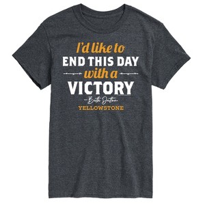 Men's - Yellowstone - I'd Like To End This Day With A Victory Short Sleeve Graphic T-Shirt - 1 of 4