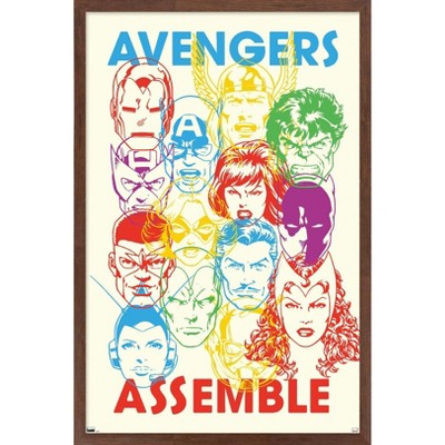 Trends International Marvel Avengers: Beyond Earth's Mightiest - Assemble Framed Wall Poster Prints