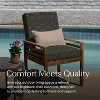 Honeycomb Outdoor Highback Dining Chair Cushion - 2 of 4