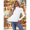INSPIRE CHIC Women's Turtleneck Tops Slim Basic Mock Turtle Long Sleeve Shirts 2025 Fall Winter Layering Outfits Basic Layer - 2 of 4