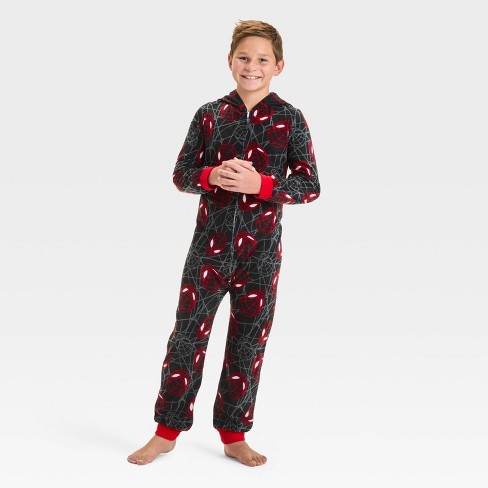 Boys' Spider-Man Union Suit - Black - image 1 of 3