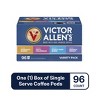 Victor Allen's Coffee Variety Pack (Morning Blend, 100% Colombian, Donut Shop Blend, and French Roast), 96 Count - 3 of 4